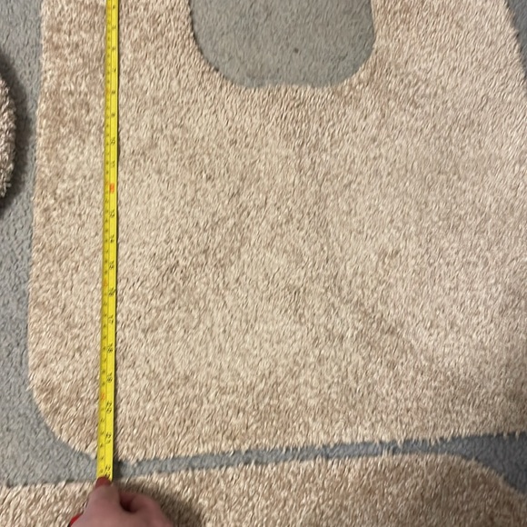 3 piece bath rug set, linen color - Picture 4 of 7